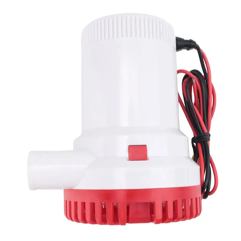 2000GPH Marine Water Bilge Pump Submersible Yacht Boat 12V Caravan Fishing Sea Red-AD39