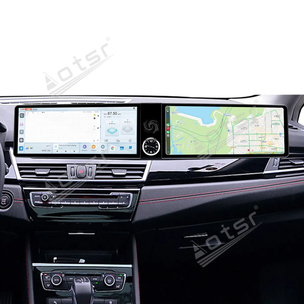 

Dual 12.3 inch auto carplay Android 13.0 For BMW 2 Series Touring 2013-2017 NBT Car Radio Multimedia Player GPS Stereo Head Unit