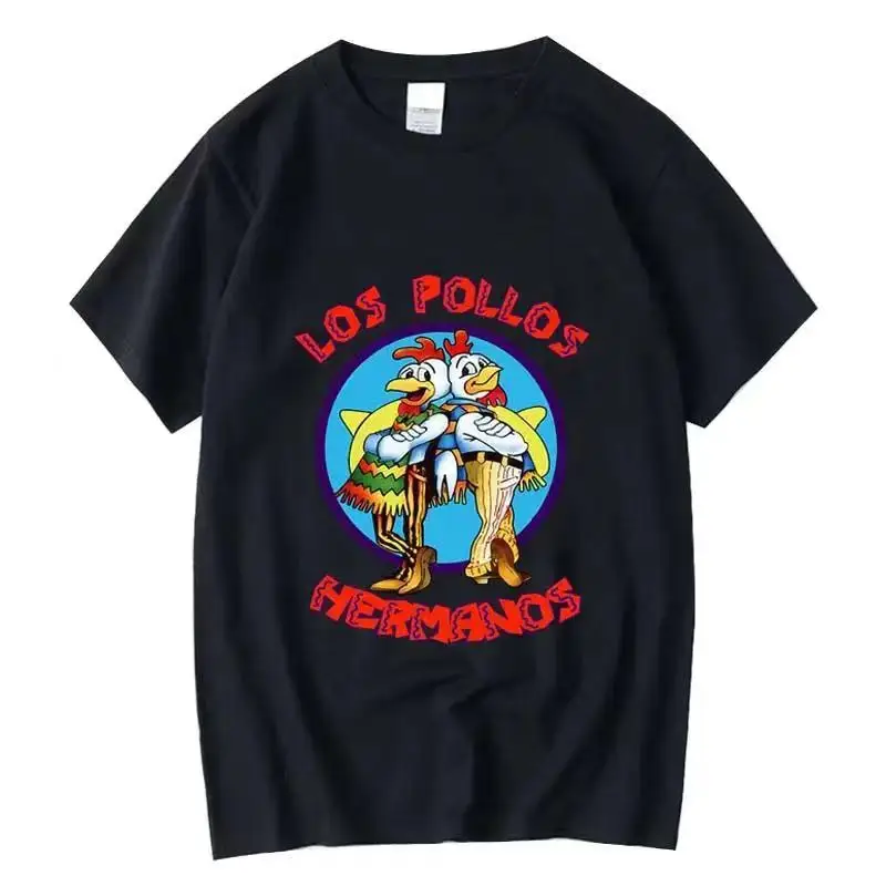 XIN YI Men's high quality t-shirt100%cotton Breaking Bad LOS POLLOS Chicken Brothers casual funny tshirt male tee shirts 80172