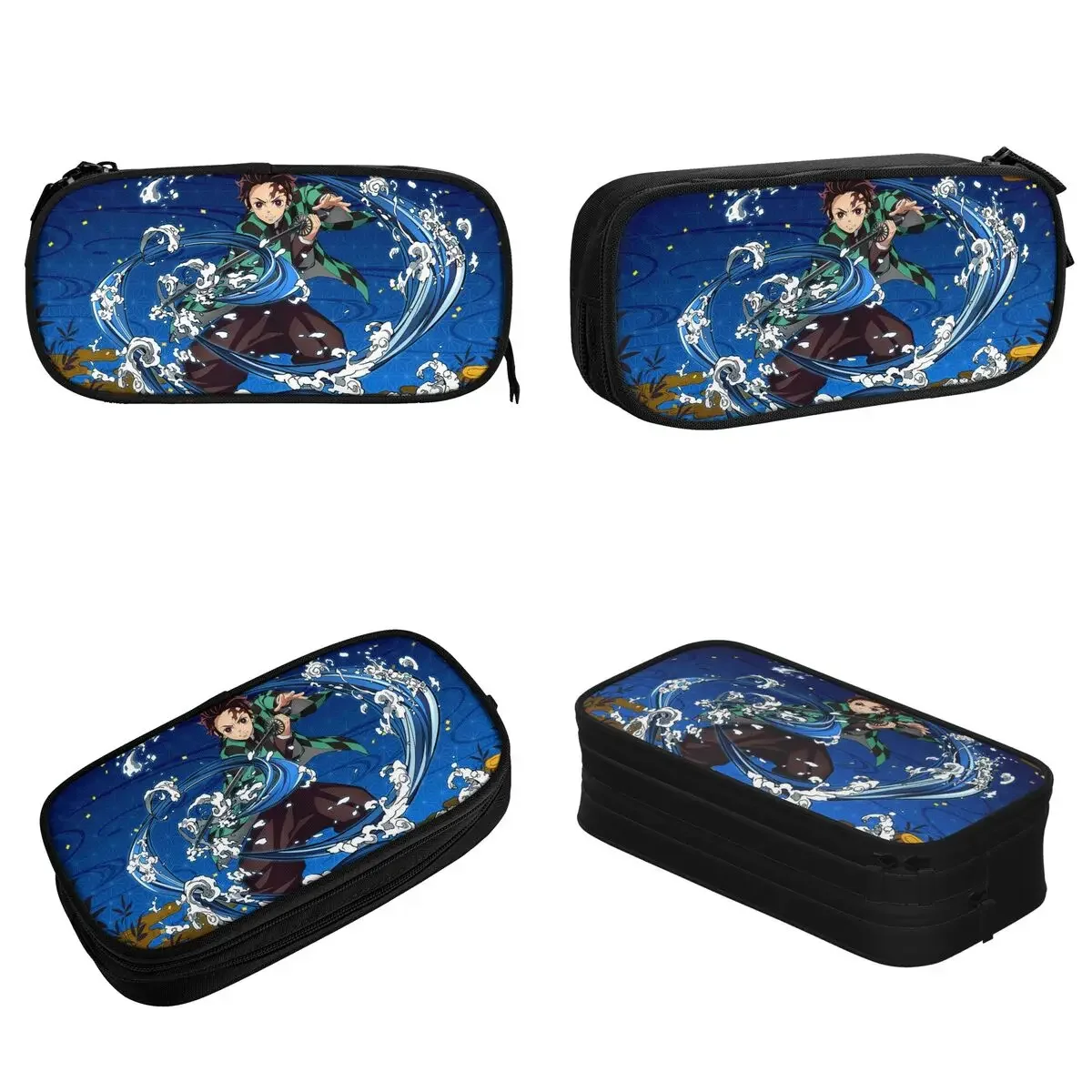 Demon Slayer The Hinokami Chronicles Pencil Cases Pencilcases Pen Holder for Student Bags School Supplies Gifts Stationery