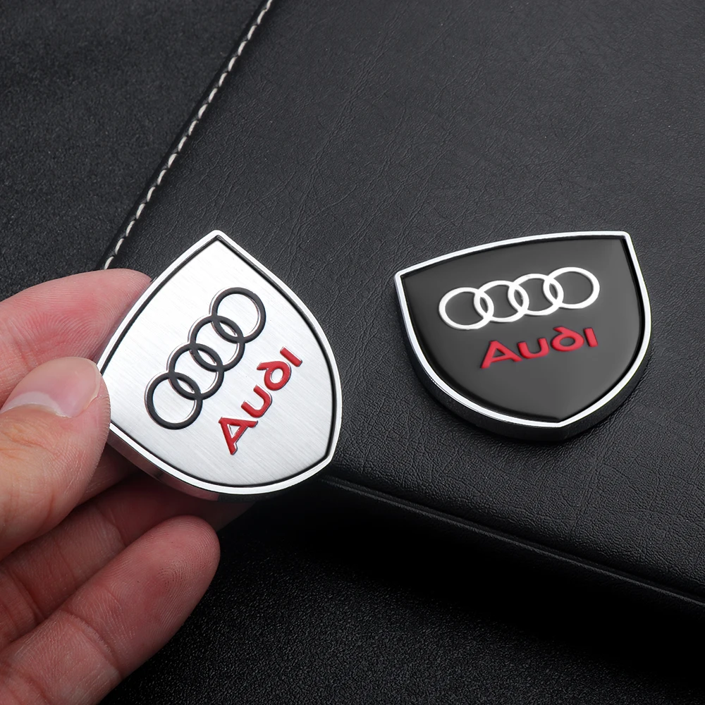 Car Body Side Door Window Metal Badge Decorative Decal For Audi Sline A1 A2 A3 A4 A5 A6 A7 A8 8P B6 B7 B8 Q3 Q5 Q7 Rlines RS S1