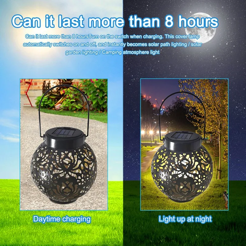 Solar Light Replacement Top Solar Panel Outdoor Hanging Solar Lanterns Parts Waterproof Garden Lighting Accessories