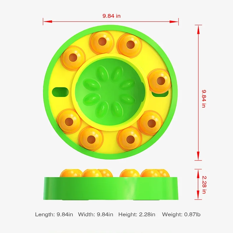 Slow Feeder Increases Puppy IQ Puzzle Interactive Toy Food Dispenser Slowly Eats Non-slip Bowl Pet Cat And Dog Training Game