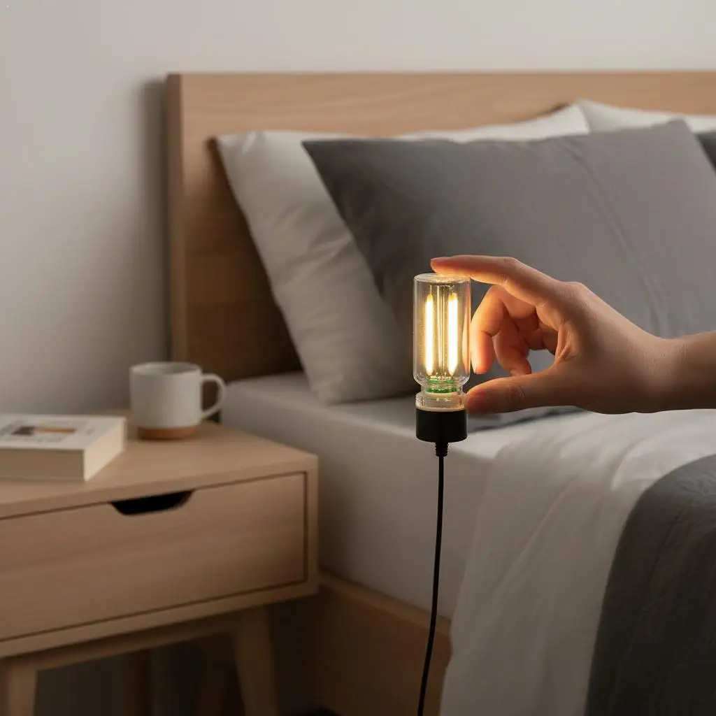 

Vintage Style USB LED Bottle Lamp Dimmable Touch Control Ambience Light Creative Glass Jar Nightlight For Romantic Gift