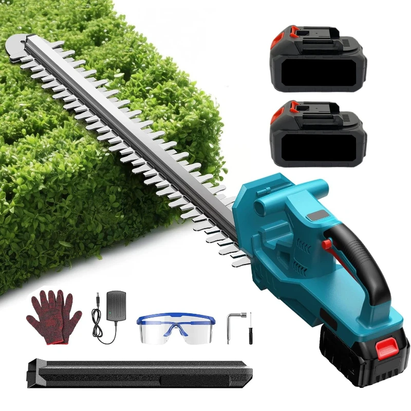 New Lithium Battery Wireless Electric Hedge Trimmer Household Garden Pruning Saw Tea Tree Leaf Trimmer Greening Tool