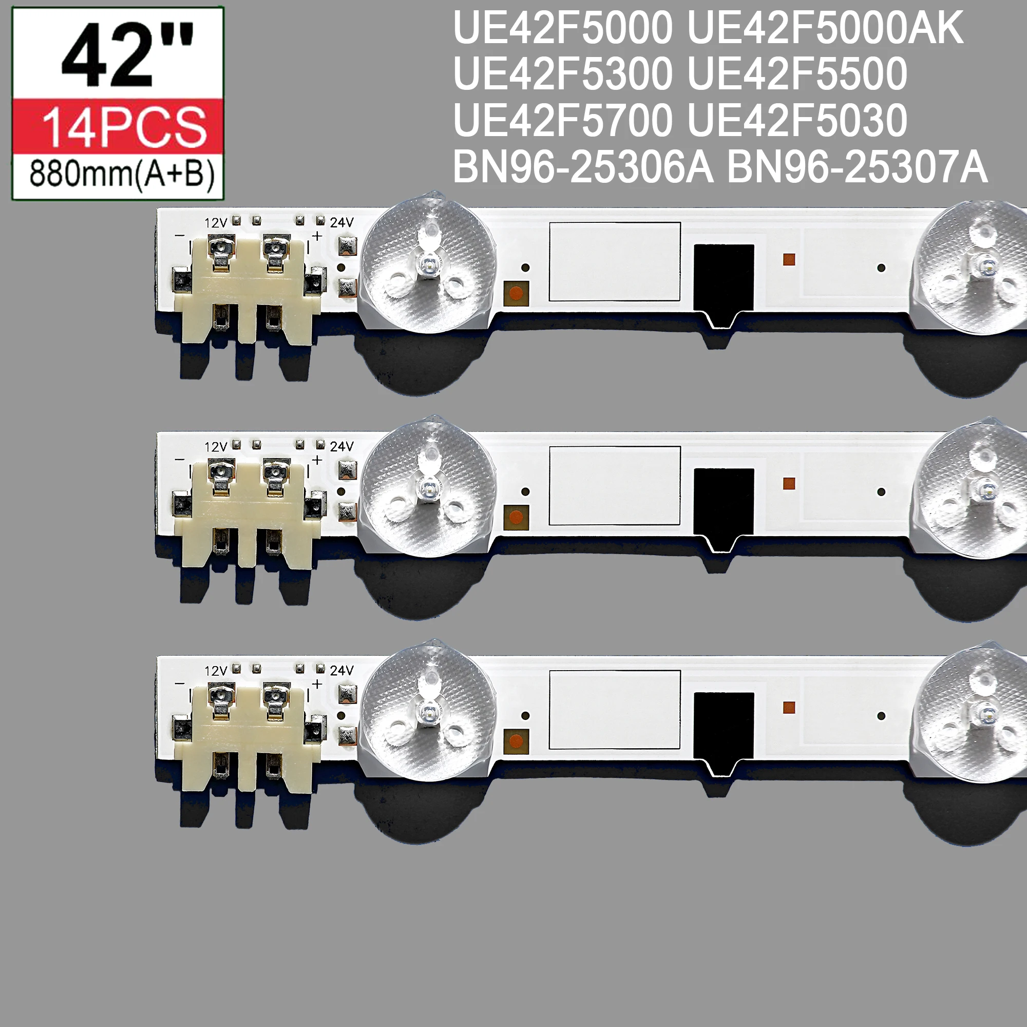 LED Backlight strip 42inch 15 LEDs For UE42F5000 UE42F5000AK UE42F5300 UE42F5500 UE42F5700 UE42F5030 BN96-25306A BN96-25307A