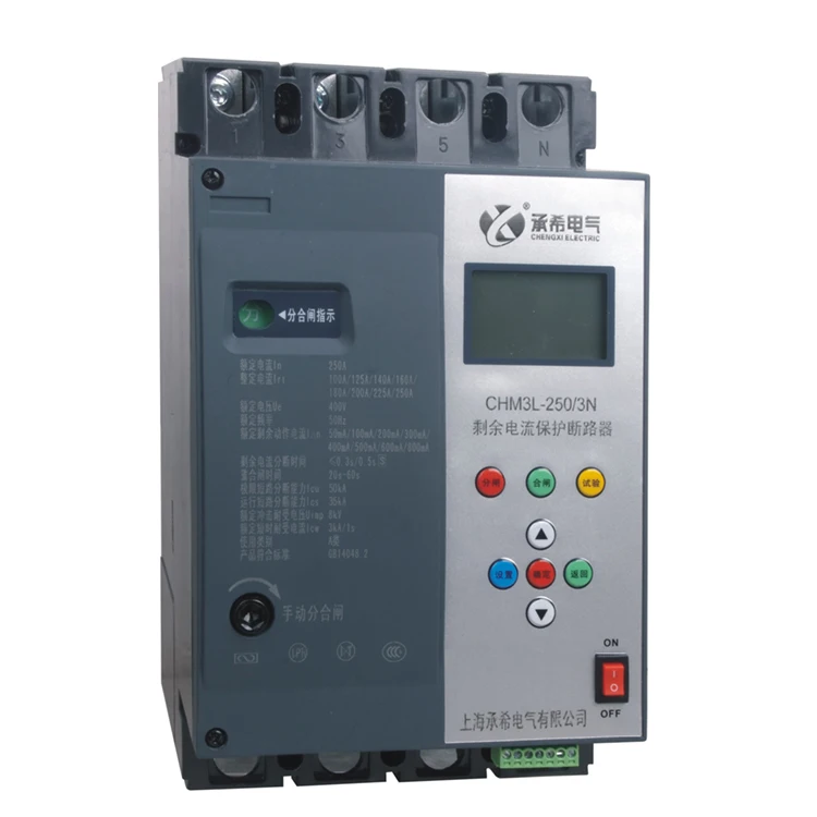 

MCCB Re-closing Circuit Breaker Residual Current Protection Circuit Breaker CHM3L-630A 220V 380V 157.14 Dollars