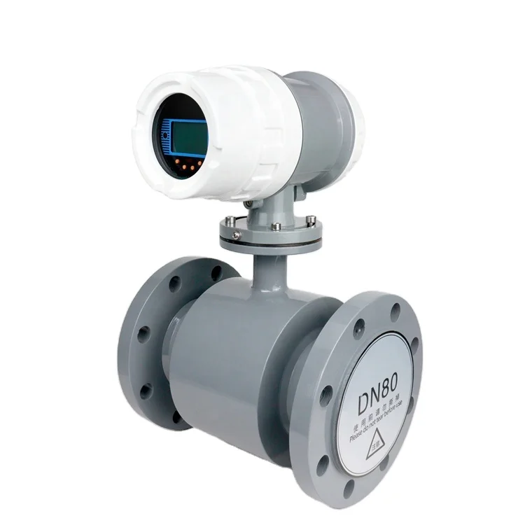 4-20mA Output Flanged Thread Liquid Electromagnetic Flowmeter Magnetic FlowMeter High Precision Industrial Application Flowmeter