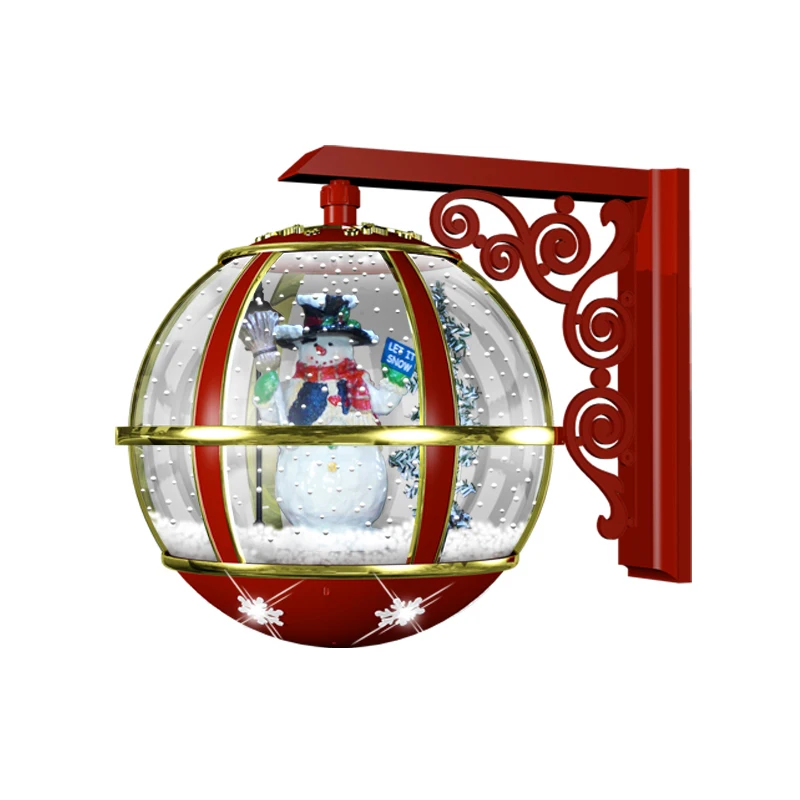 FY EVA LED Snowfall Wall Decor Light, Hanging Christmas Ornament Lamp