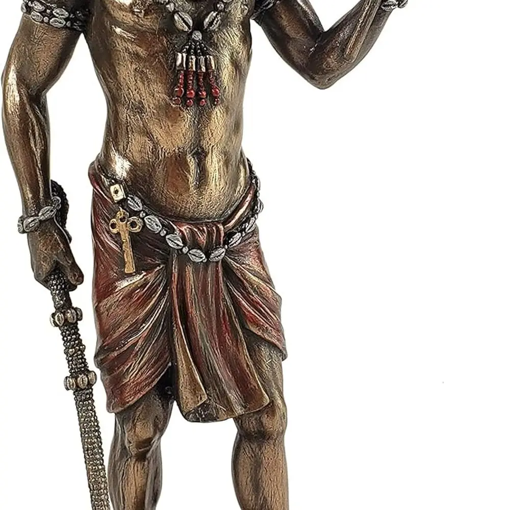 Estatua de Eléguà de Bronce: Divinidad de Orisha Africana, Tradiciones de Santería y Yoruba