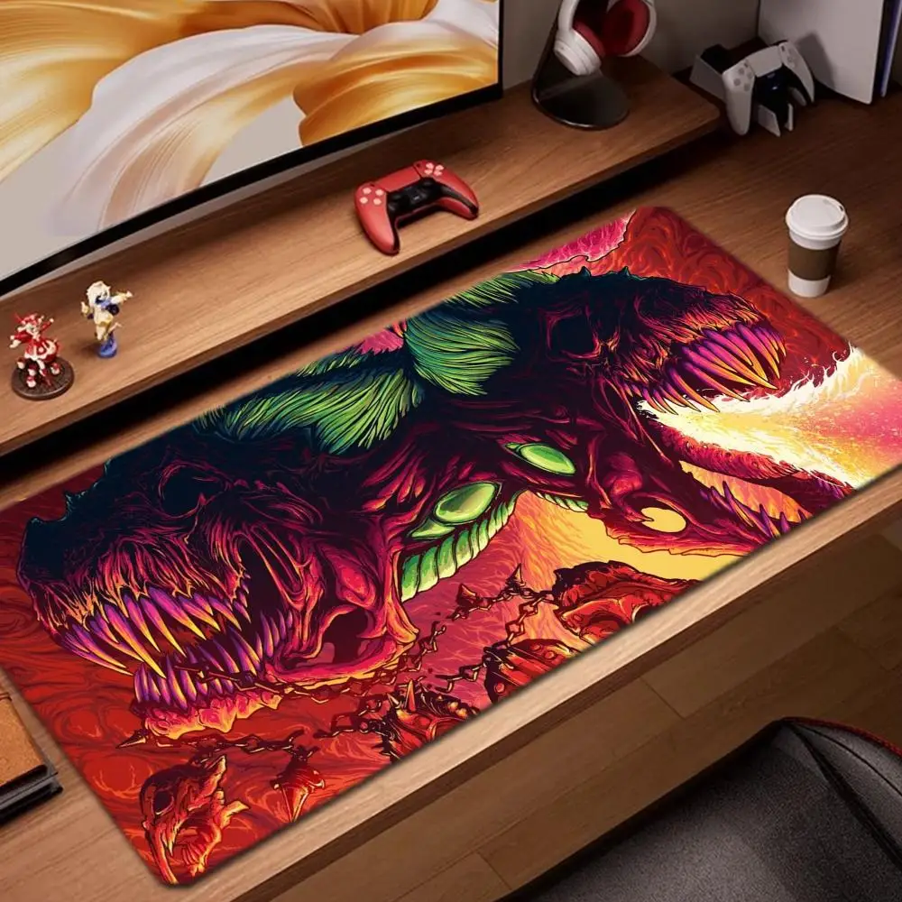 

hyper beast wallpaper Mouse Pad Game Accessories keyboard pad XXL large locking edge 900X400 mm table mat Gaming mousepad