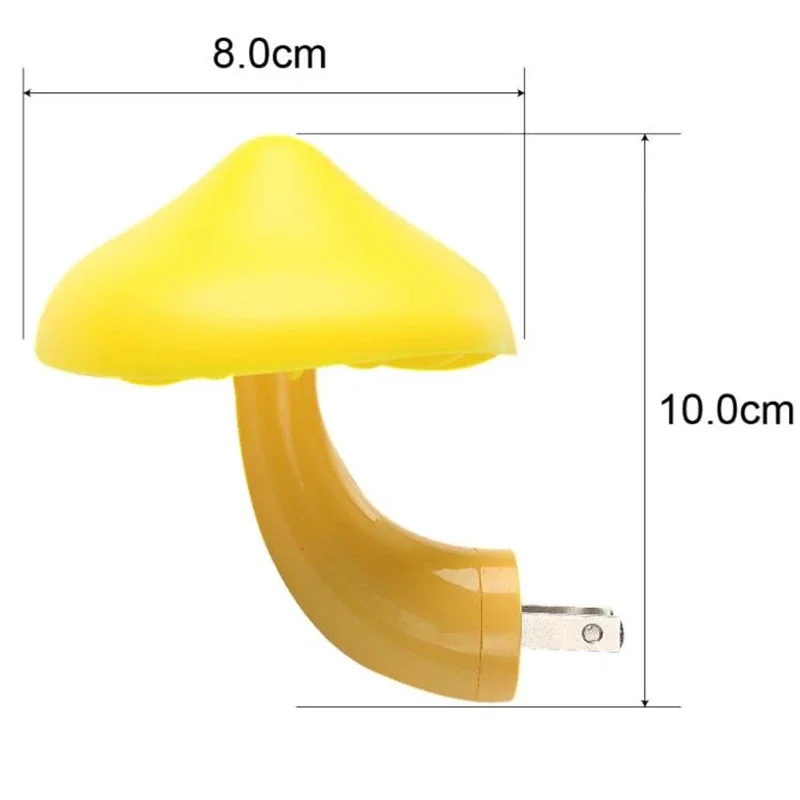 Creative Mushroom Remote Control Switch Night Light Led Plug-In Cartoon Children\'S Bedroom Sleep Eye Protection Night Light Gift