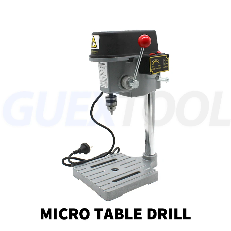 Benchtop Drill Press Stand 340W 3 Speed Mini Electric Wood Hole Drilling Machine Bit 1mm-10mm Micro Table Drill