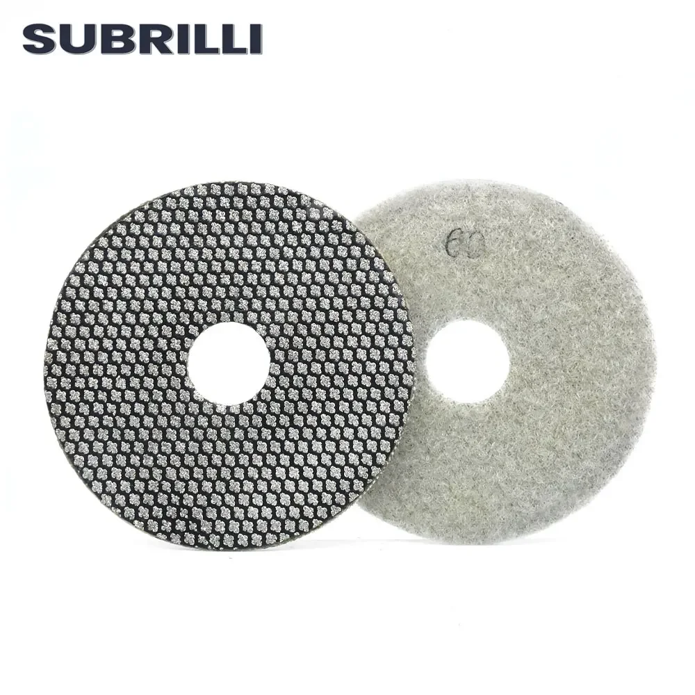 1piece 3" Diamond Polishing Pad Electroplated Sanding Disc For Stone Glass Ceramic Tile Metal Edge Grinding Wheel Fast Removal