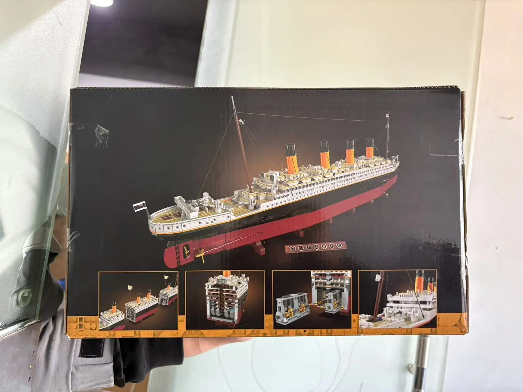 NEW 9090pcs Titani Compatible 10294 Titanic Large Cruise Boat Ship Steamship Bricks Building Blocks Children Toys Gifts 99023