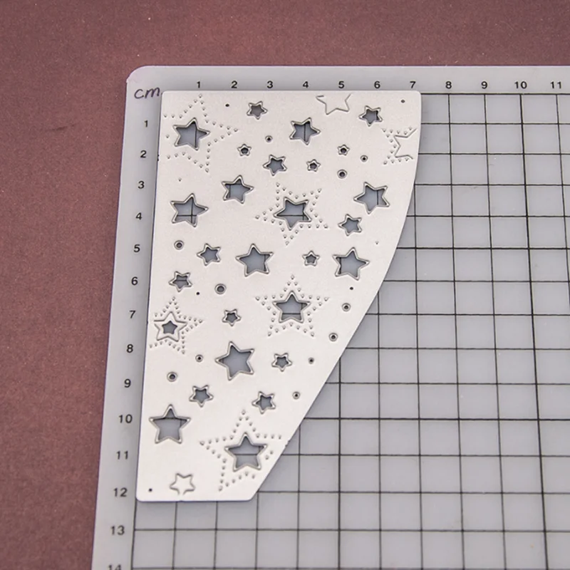 

Kawaii Star Background Metal Cutting Dies DIY Scrapbook Die Cutout Wedding Party Craft Card Embossing Making Decoration Stencils