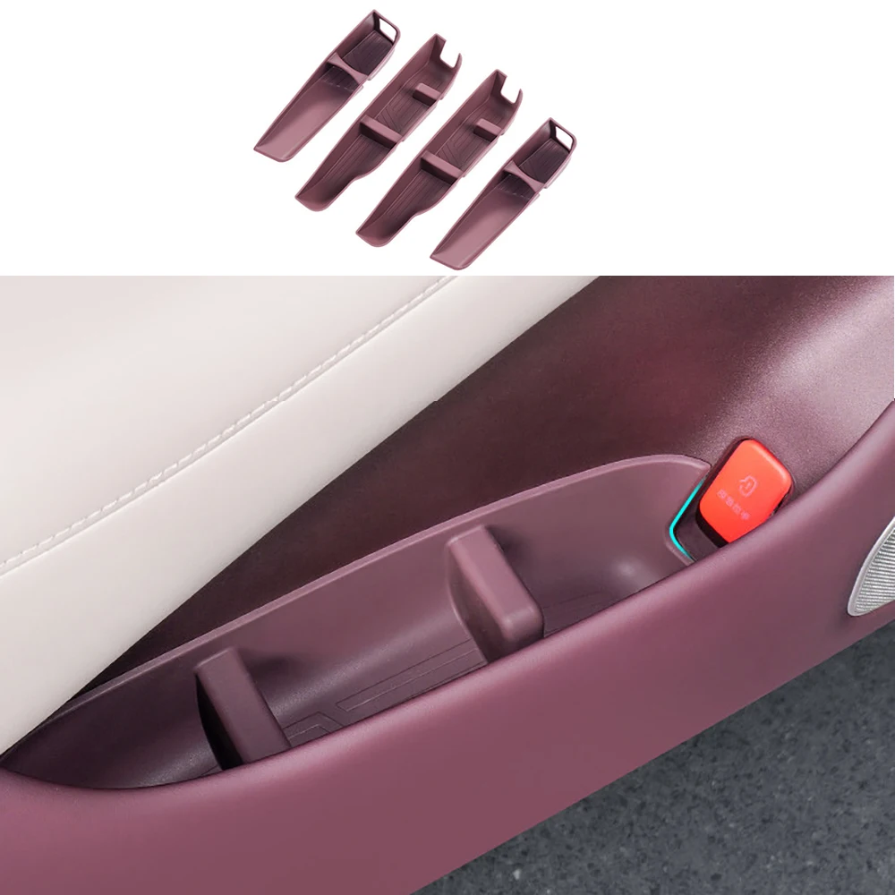 

Car Door Storage Box Door Slot Storage Box Car Supplies Interior Modification Car Silicone Accessories For Xiaomi YU7 2025 2026