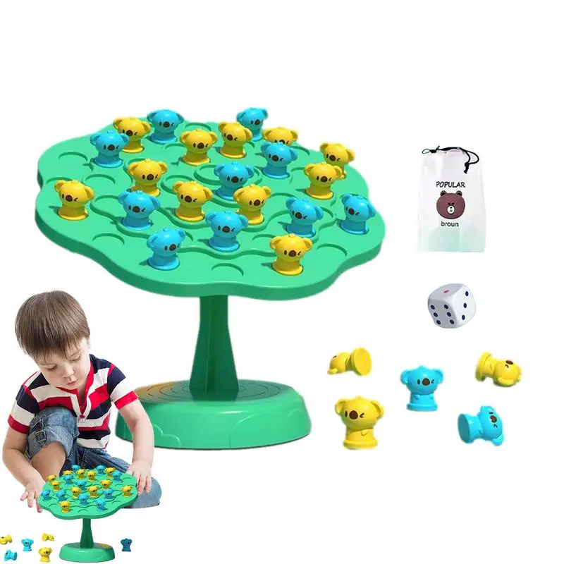 Koala Balance Tree Board Game Koala Educational Interactive Stacking Games Multifunctional Desktop Board Games Easy Installation