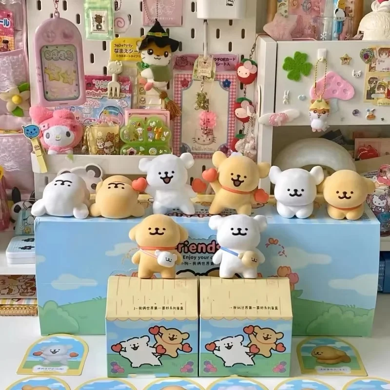 

Hot Maltese Happy Snuggling Series Trend Playing Blind Boxes Cute Doll Mode Desktop Decorations Ornaments Toys Collection Gifts