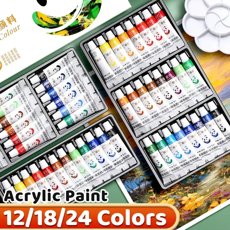 Ensemble de peinture acrylique-Kit de pigments artistiques professionnels polyvalents pour artistes