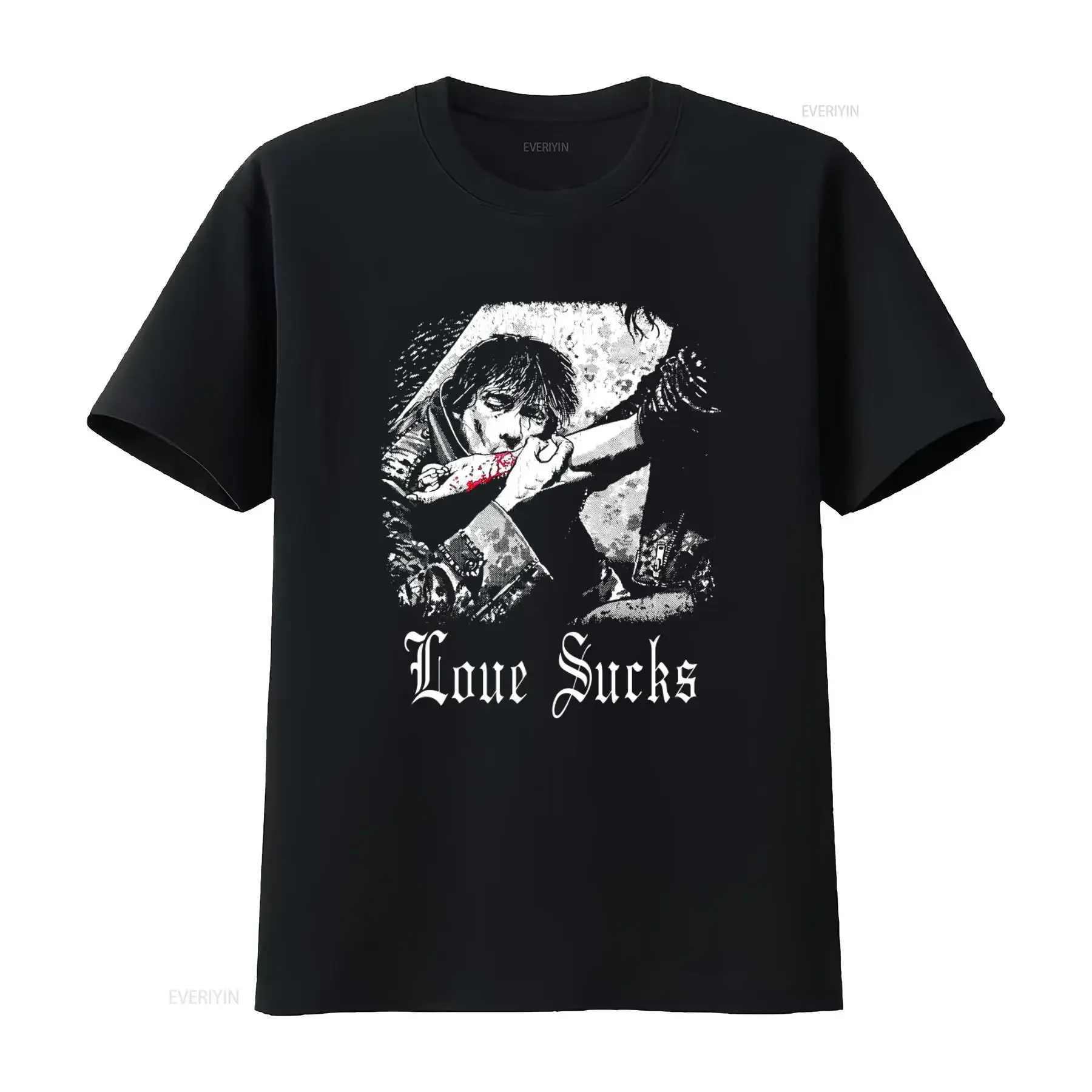 Vintage 1994 Vampire Masquerade Love Sucks T Shirt Size L W 21 x 29 vintage Washed Stylish designer clothes Slightly Breathable