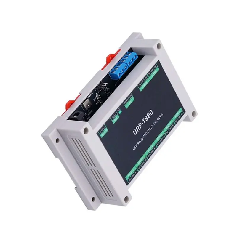 [NEW!A08R】 USB Relay Industrial Control Board PRO Isolation Rail USB/TTL Control Board Forautomation Application