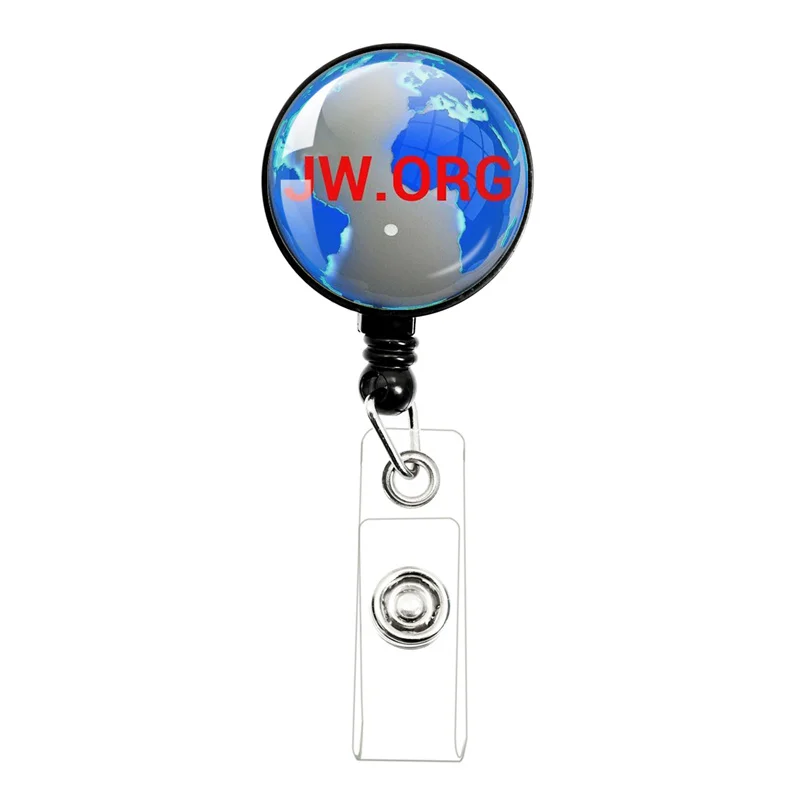 Best Life Ever JW.ORG Jehovah\'s Witnesses Black/White Retractable Badge Reel Work Card Clip ID Name Card Display Tag Staff Card