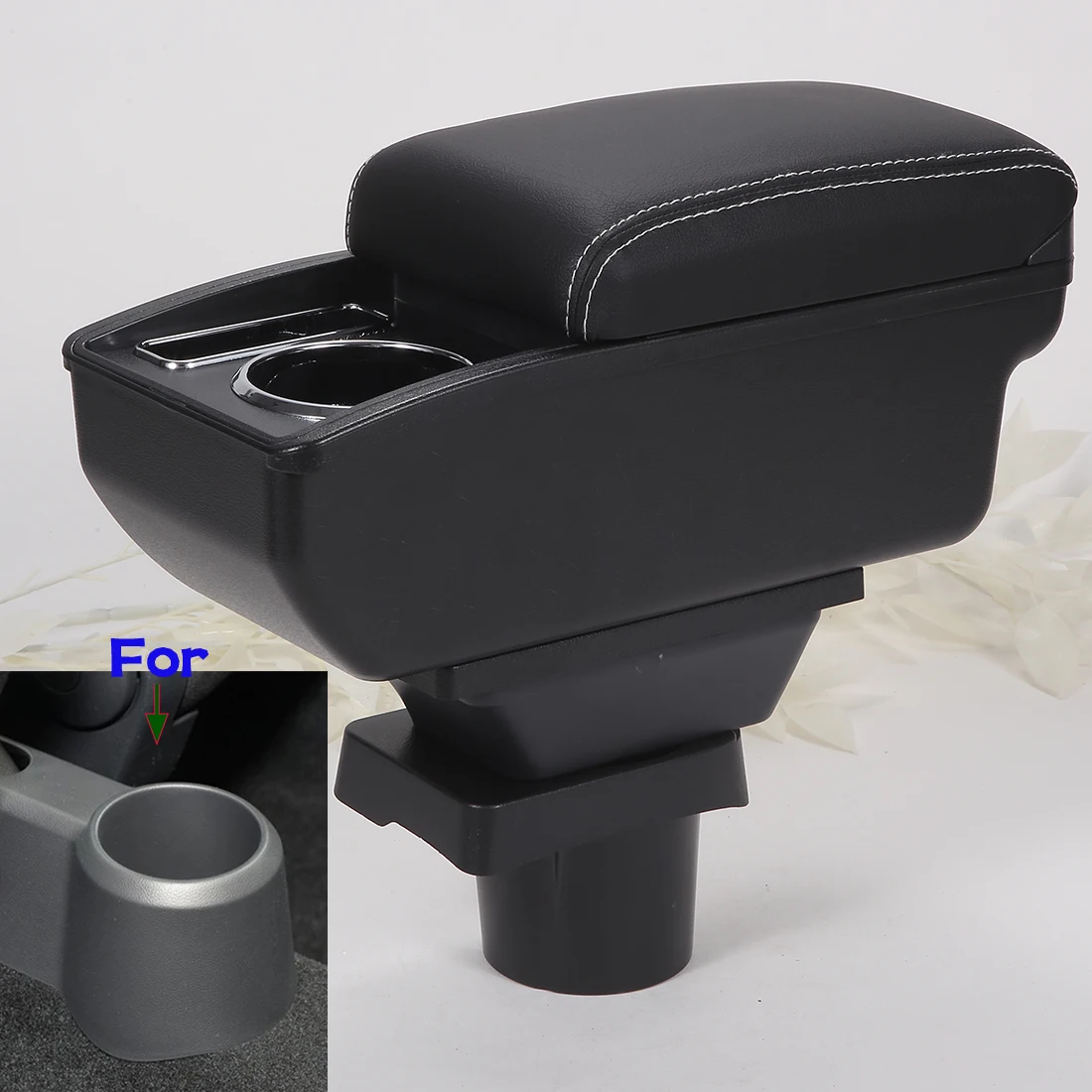 

For Volkswagen UP Armrest Box For Skoda Citigo VW UP Seat Mii Car Armrest Dedicated Auto Storage Box Cup Holder Car Accessories