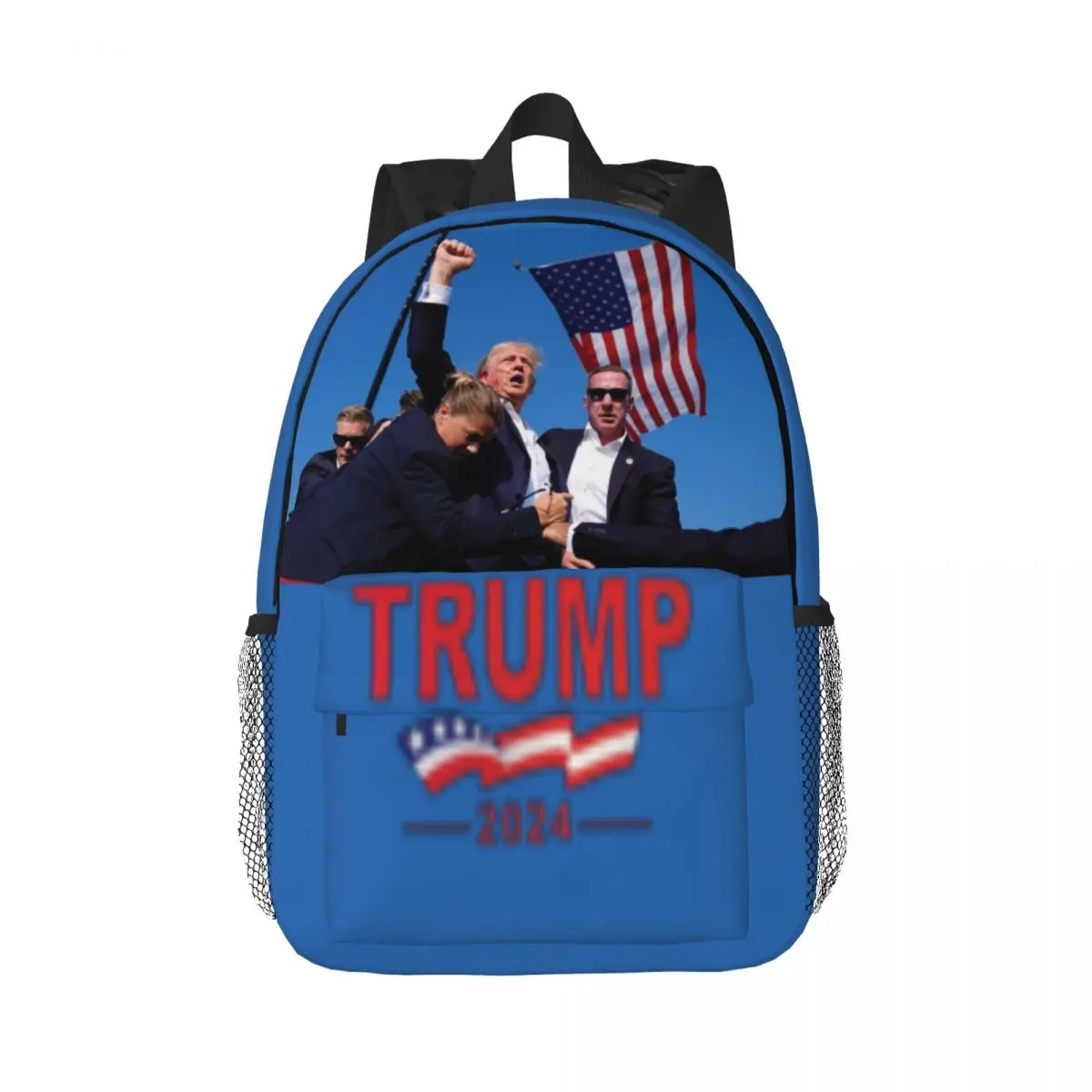 

Shooting Makes Me Stronger -TRUMP 2024 New Fashionable Pattern School Bag Print Lightweight Backpack 15inch