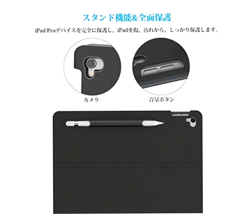 Dodocool Tastiera intelligente certificata MFi per iPad Air 2019 da 10,5 pollici con connettore intelligente Custodia protettiva sottile Custodia Folio St
