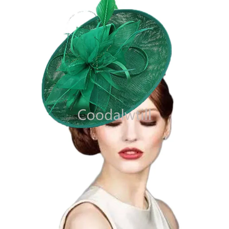 

Kentucky Derby Fascinator Hat Women Elegant Wedding Chapeau Cap Headband Party Chapeau Hat Millinery Church Pillbox Hats Ladies