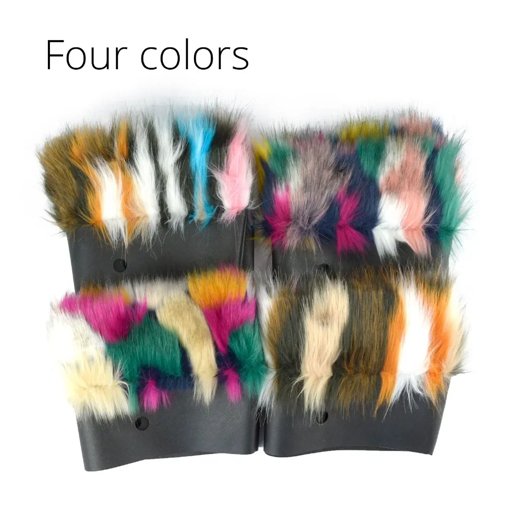 New Mixed Color Faux Fur Furry Plush Trim Fit for OBAG Thermal Decoration Classic Big Mini O Bag