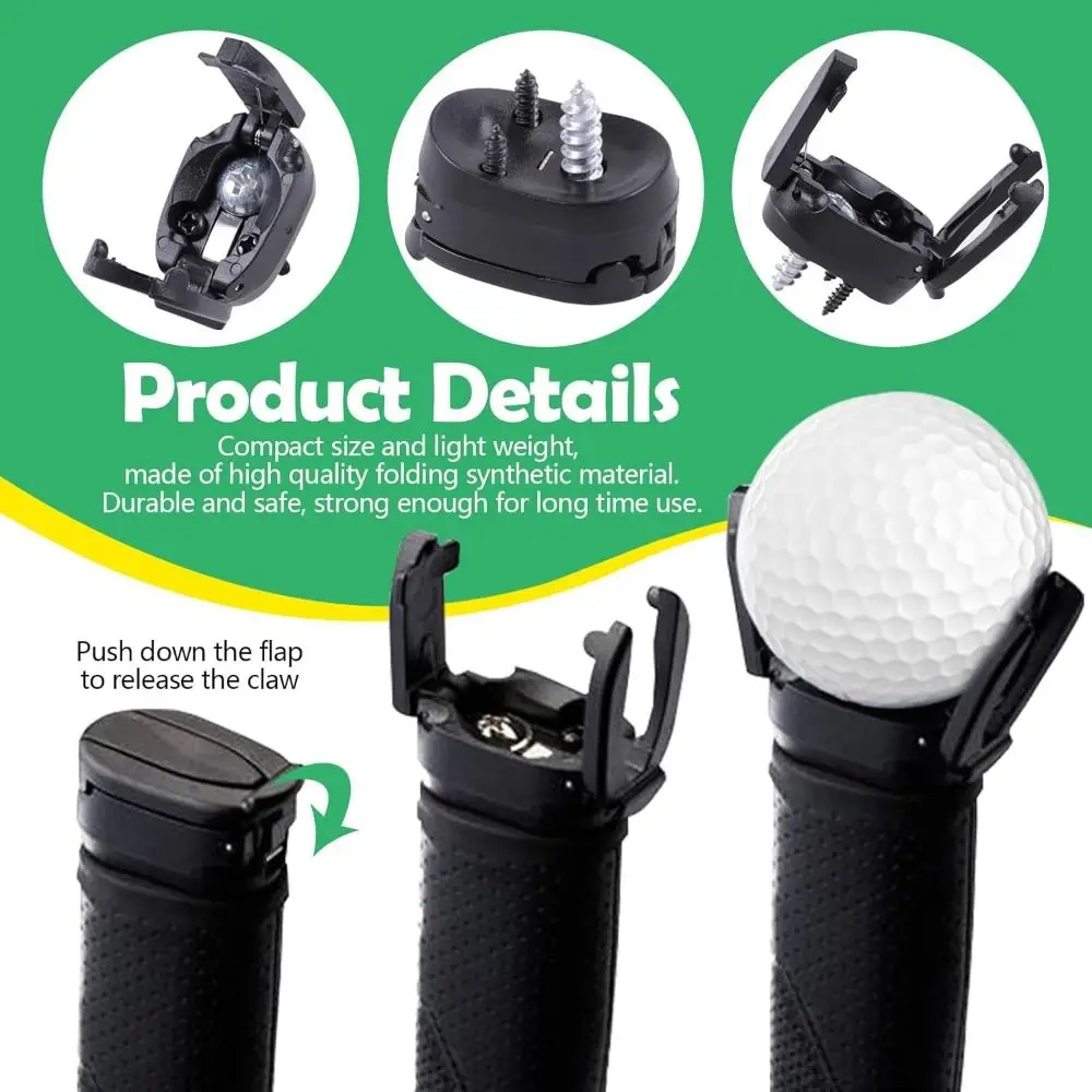جديد كرة جولف صغيرة لاقط البلاستيك الأسود كرة جولف التقاط أدوات مضرب مفتوح الملعب المسترد في الهواء الطلق #3
