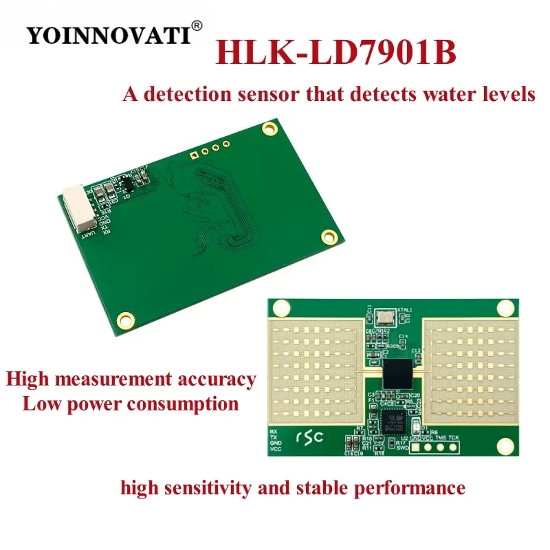HLK-LD7901B 79GHz Radar Level Sensor-Non-Contact Liquid Measurement,0.15m-15m,for Chemical Tank,Wastewater,Industrial Automation