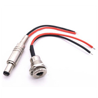 DC-099 5.5*2.1/5.5*2.5mm DC Power Plug Socket Connector Male Female DIY Waterproof DC Jack Port 5.5x2.5 5.5x2.1mm Plug with Wire