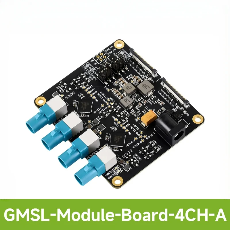 4-GMSL Camera Adapter Board, MAX9296 Deserializer, High-Speed Low-Latency Serial Transmission, Raspberry Pi 5