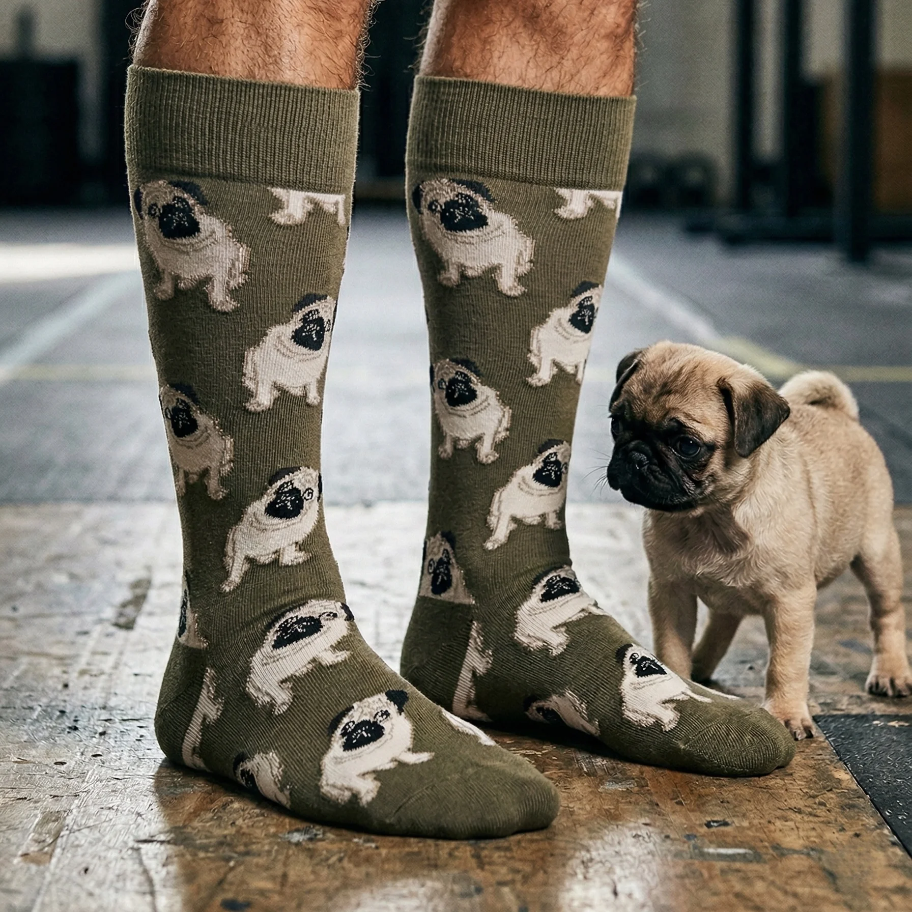 

1 пара носков с милым рисунком собаки, удобные, дышащие, влагоотводящие, интересная новинка, весна-лето