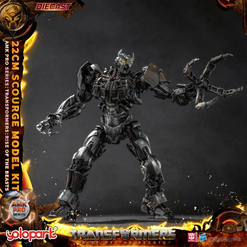 

In Stock YOLOPARK TRANSFORMERS : Rise of the Beasts AMK PRO Series 22cm Scourge Model Kit Anime Action Figure Model Toys Gifts