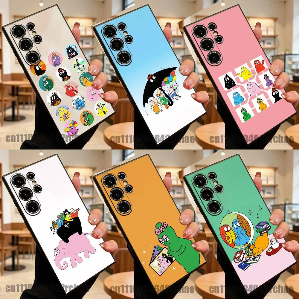 For Cartoon B-Barbapapa Funny Phone Case For Samsung S22,S24,S20,S25,S23,S30,S26,Ultra,Plus,Fe,Lite Custom Tpu Cover