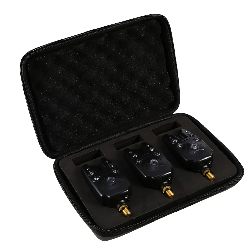 

3PCS ABS Fishing Bite Alarm Adjustable Sensitivity Adjustable Volume Fishing Bite Alert LED Indicators Fishing Bite Indicators