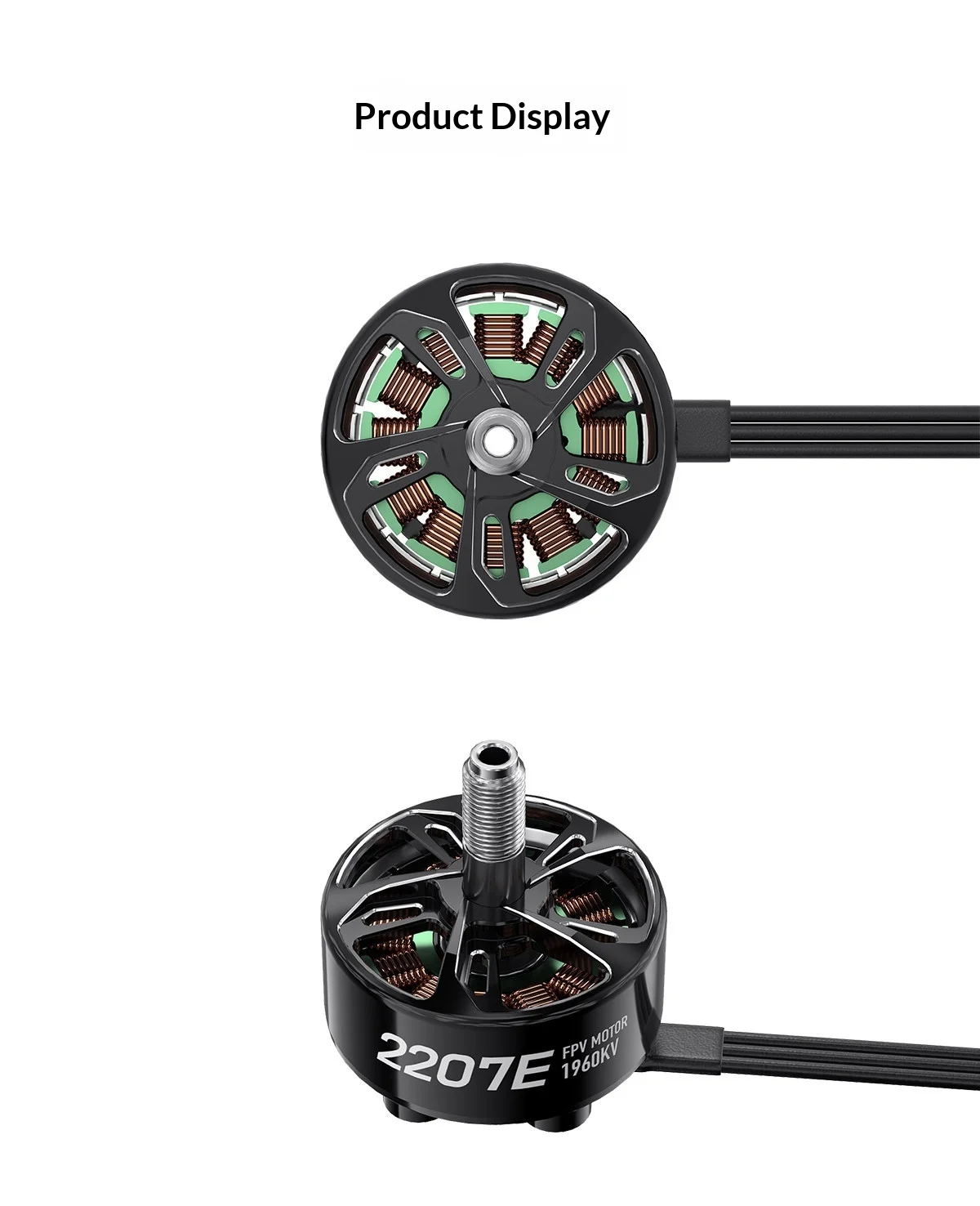 GEPRC SpeedX2 2207E 1960KV Motor – Leichter FPV-Motor mit schneller Wärmeableitung für 4-5-Zoll-Freestyle-Drohnen – Detail 7