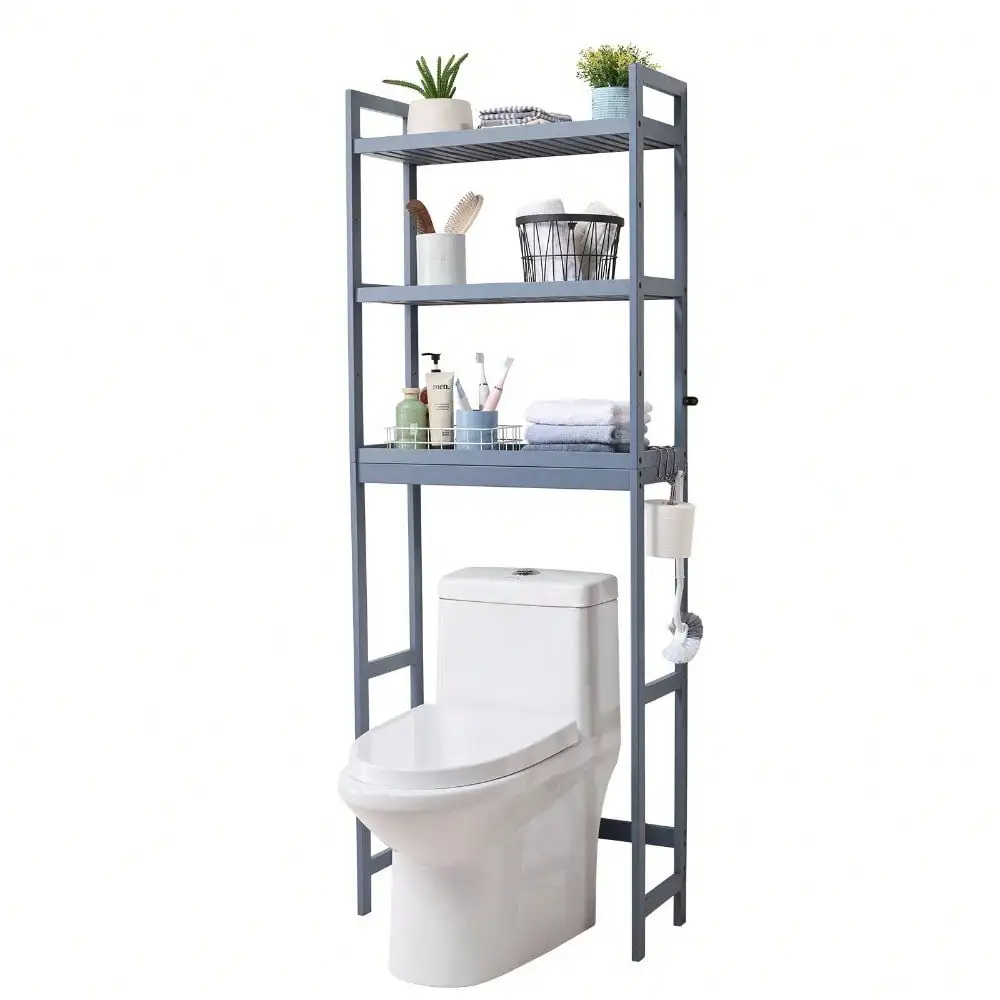 Over the Toilet Storage 3-Tier Bathroom Shelf Rack Space Saver Organizer