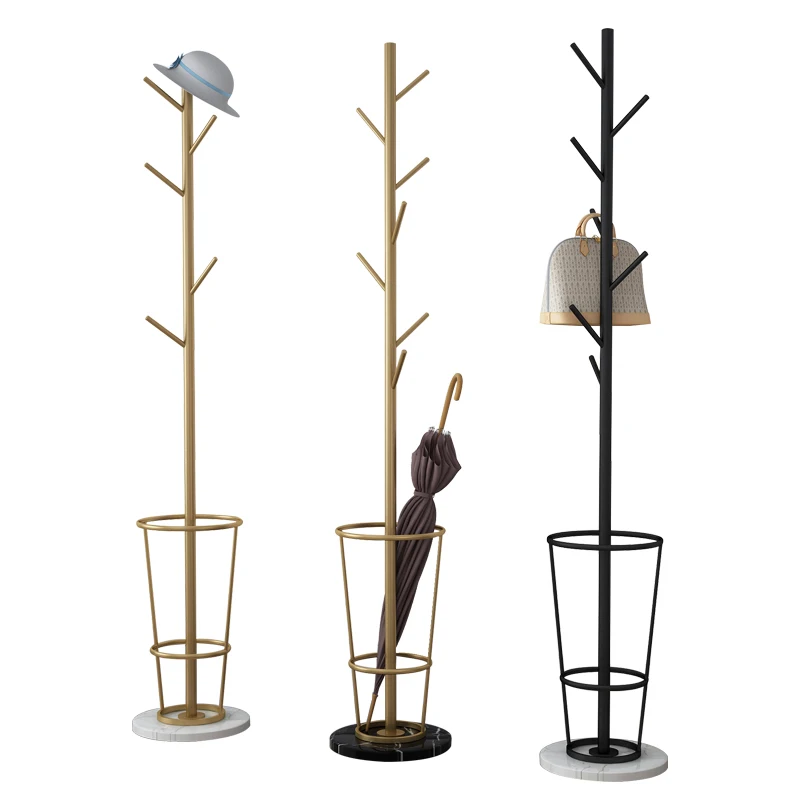 

Simple light luxury floor coat rack umbrella rack Nordic entrance home hanger creative hotel umbrella rack