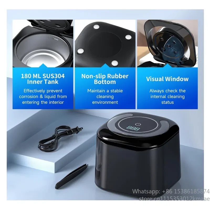 Vequyn Ultrasonic Retainer Cleaner Machine for Retainers, Mouth Guards, Aligners, Night Guards & Braces  dental