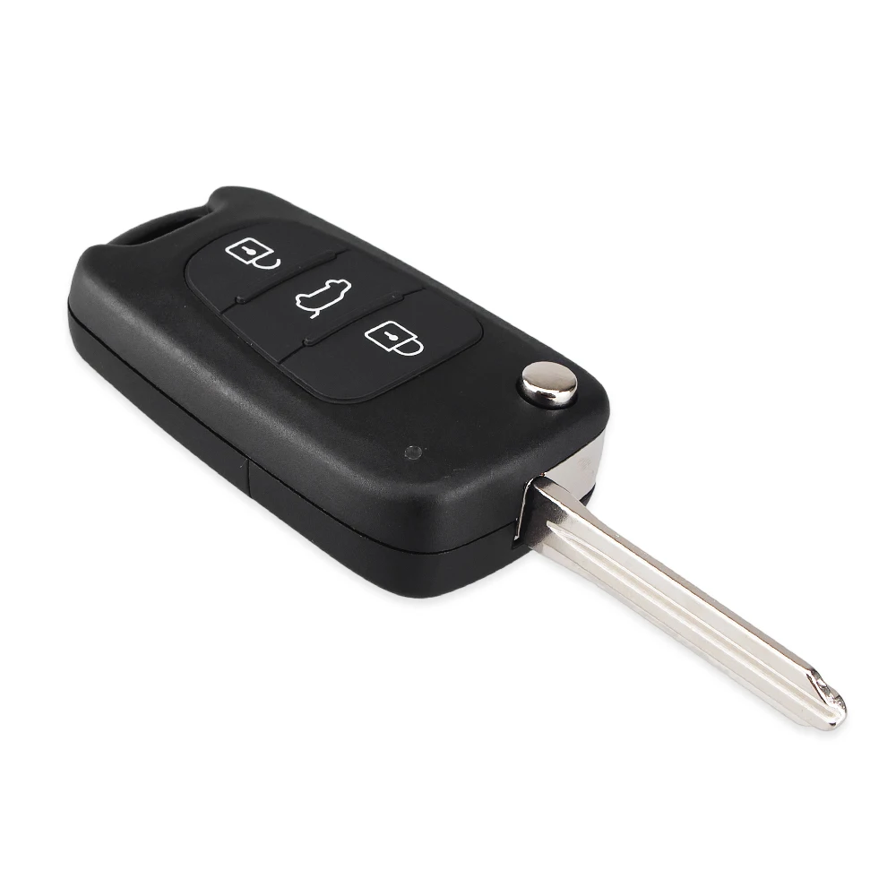 KEYYOU custodia a conchiglia pieghevole a distanza a 3 pulsanti adatta per Kia Keyless Entry Fob Cover custodia per allarme auto