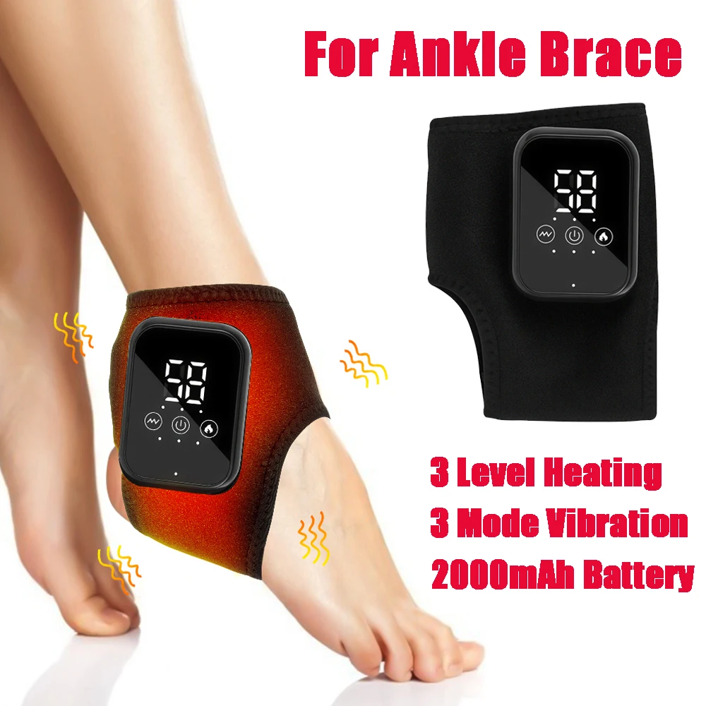 

Foot Heat Massager Hot Compresses Vibration Massager Breathable Material USB Foot and Ankle Joint Hot Compress Protection ﻿