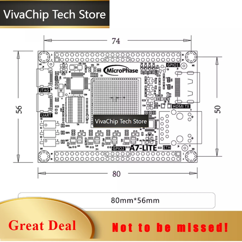 VivaCTA7-Lite-35T Artix7 FPGA Board - XC7A35T For Entry-Level Embedded Projects A7-Lite