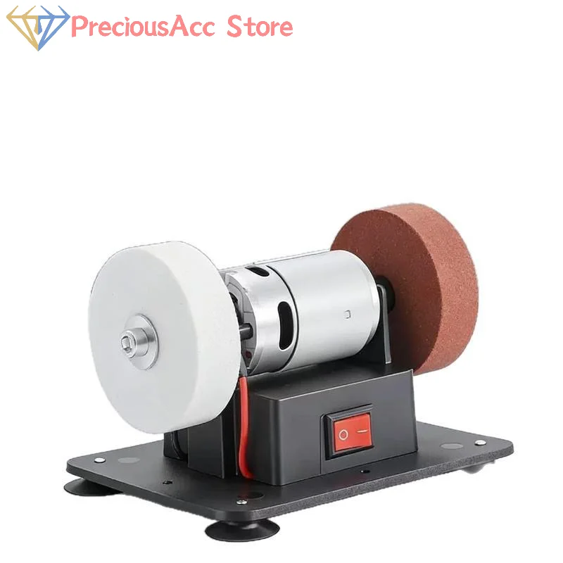 HOT.1Pc Electric Bench Grinder Sanding Machine Electric Small Sander With 2 Wheels 5 Adjustable Speed For Metal/Jewelry/Wood