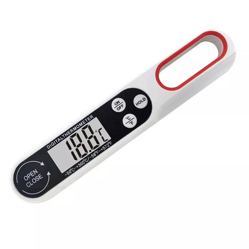 

50PCS B1008 Food Bbq Barbecue Thermometer Baking Folding Thermometer Temperature Measurement In 5 Seconds
