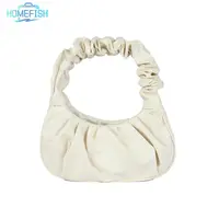 HOMEFISH, bolsos de mano plisados de PU con forma de nube para mujer, bolsos de hombro para axila de ocio, bolso de bola de masa, bolsos de mano para compras para mujer